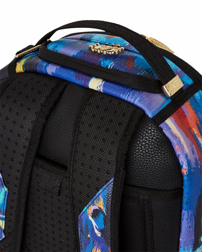 Multicolor Men's Sprayground A.I.8 African Intelligence Backpacks | QCNB09378