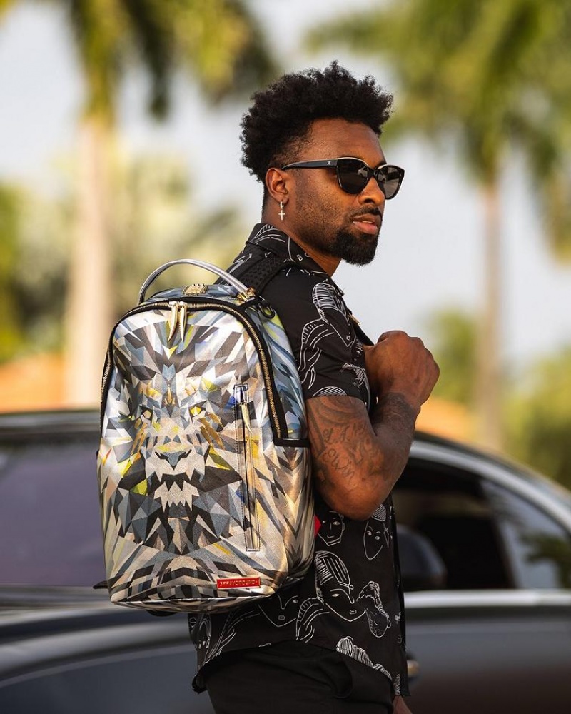 Multicolor Men's Sprayground Ai Lions Are Forever Backpacks | MSNH21875