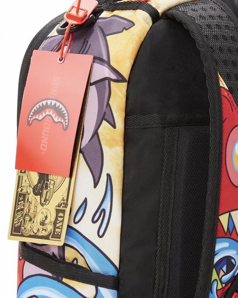 Multicolor Men's Sprayground Alternate Reality Backpacks | JACZ51862