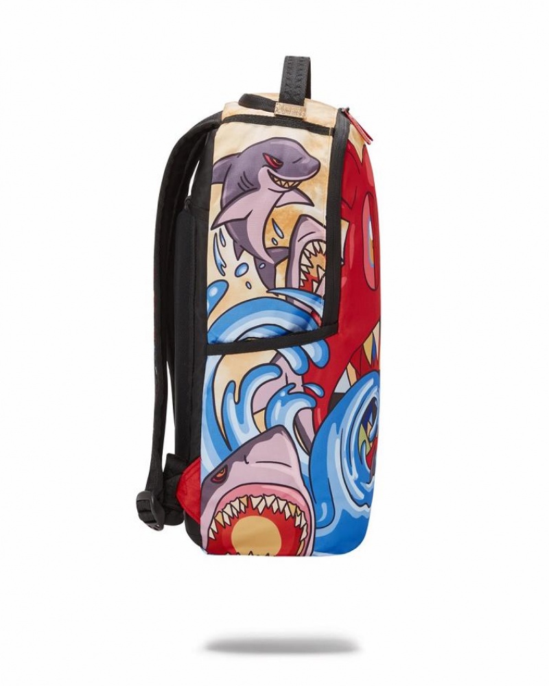 Multicolor Men's Sprayground Alternate Reality Backpacks | JACZ51862