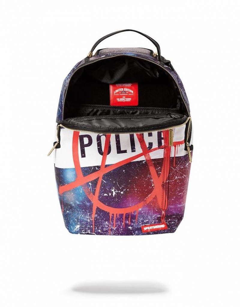 Multicolor Men's Sprayground Anarchy Backpacks | TQSB56098