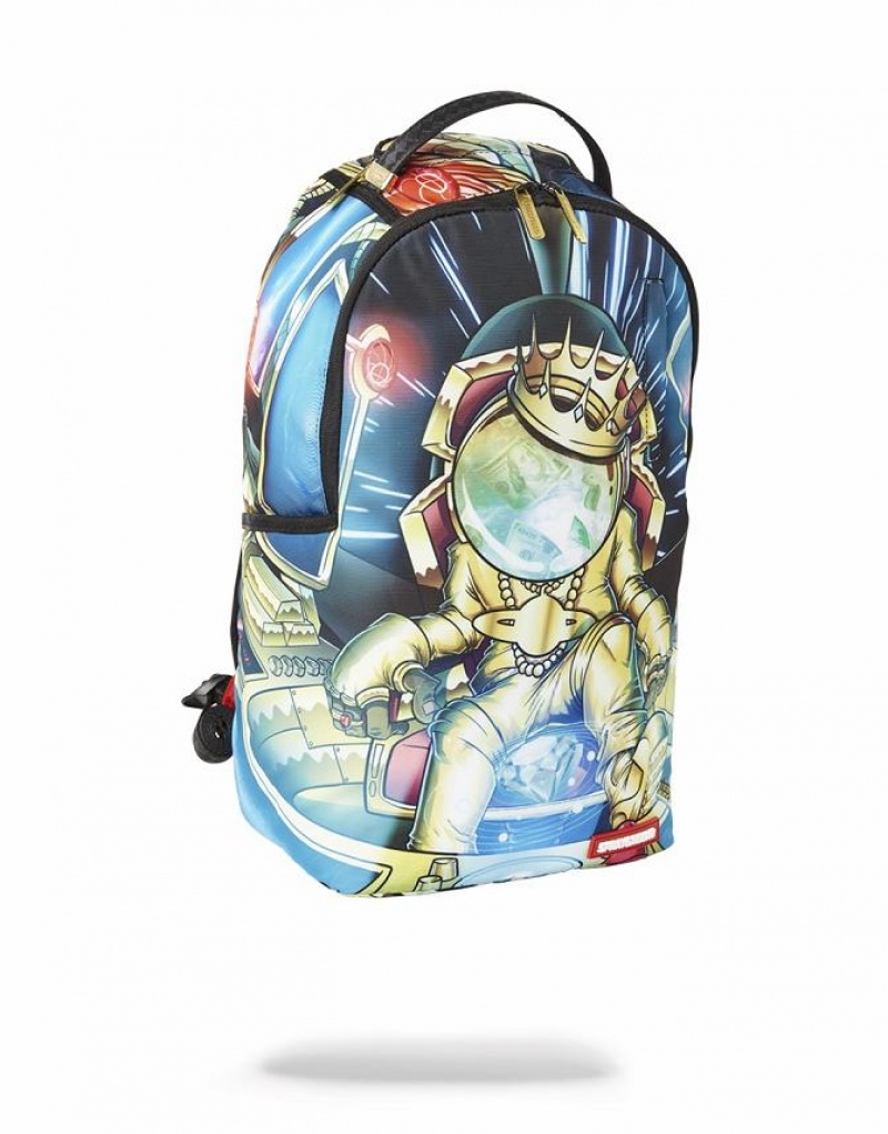 Multicolor Men's Sprayground Astromane Lightspeed Backpacks | NICR32851