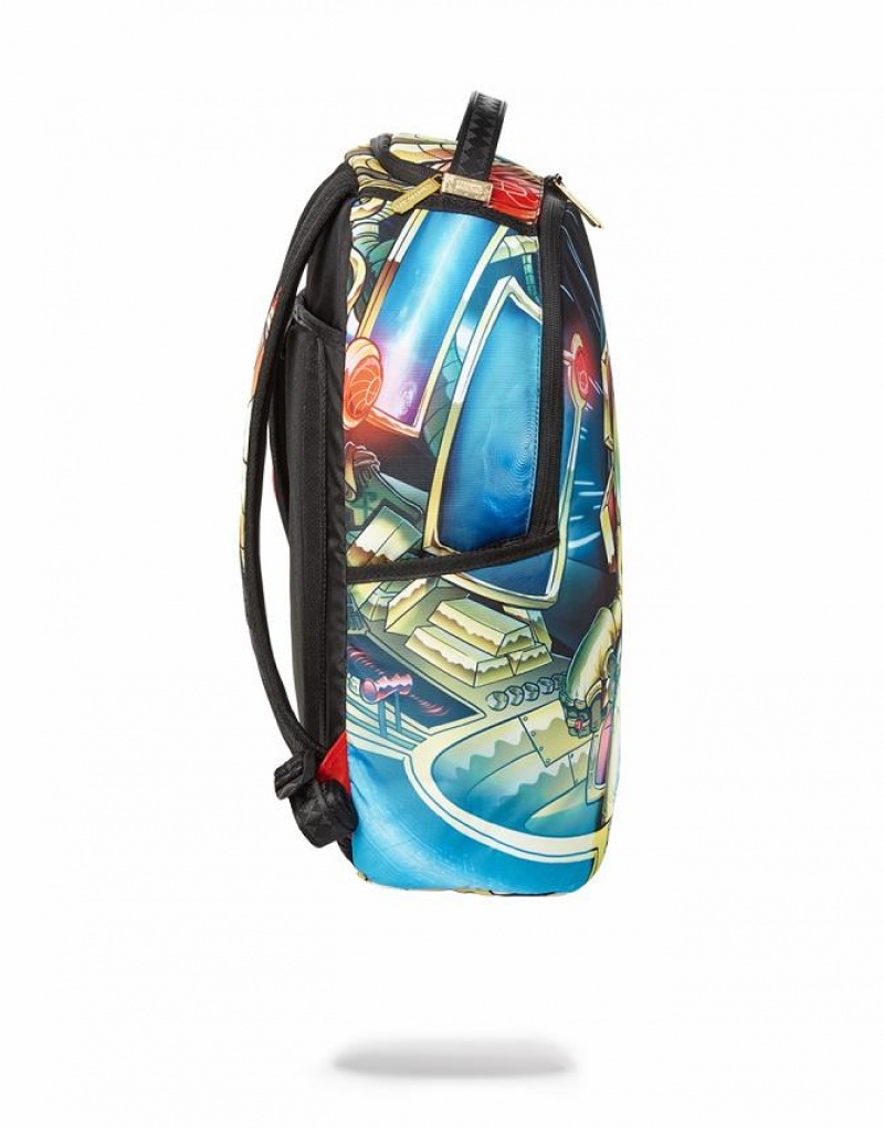 Multicolor Men's Sprayground Astromane Lightspeed Backpacks | NICR32851