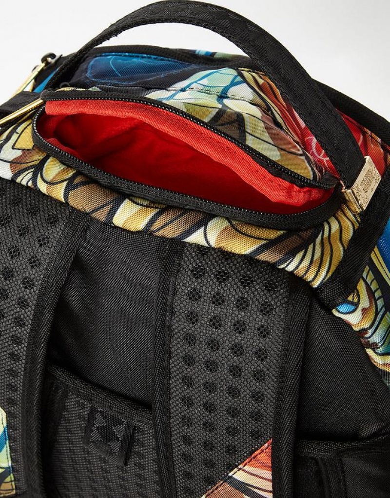 Multicolor Men's Sprayground Astromane Lightspeed Backpacks | NICR32851