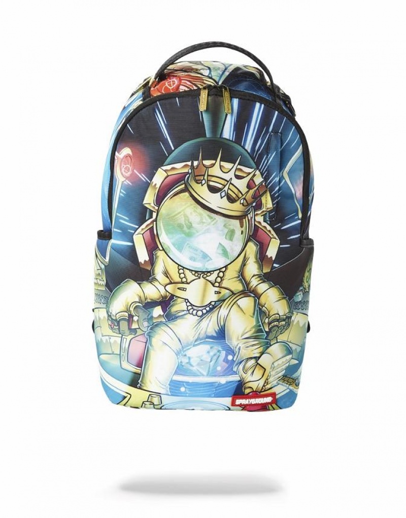 Multicolor Men\'s Sprayground Astromane Lightspeed Backpacks | NICR32851