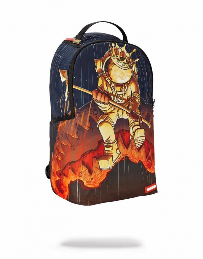 Multicolor Men's Sprayground Astronaut Meteor Shark Backpacks | TJCN03916