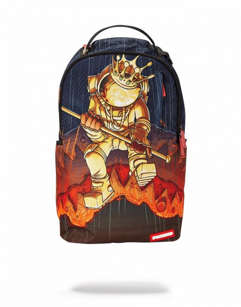 Multicolor Men\'s Sprayground Astronaut Meteor Shark Backpacks | TJCN03916