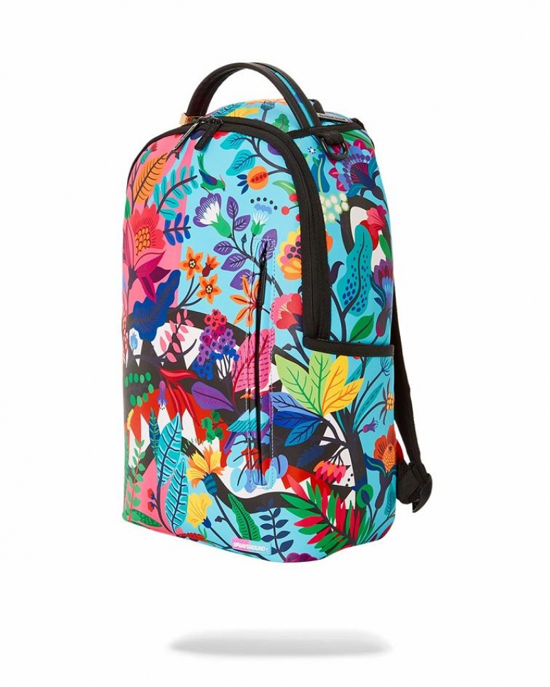 Multicolor Men's Sprayground Avant Garden Backpacks | VOEA18706