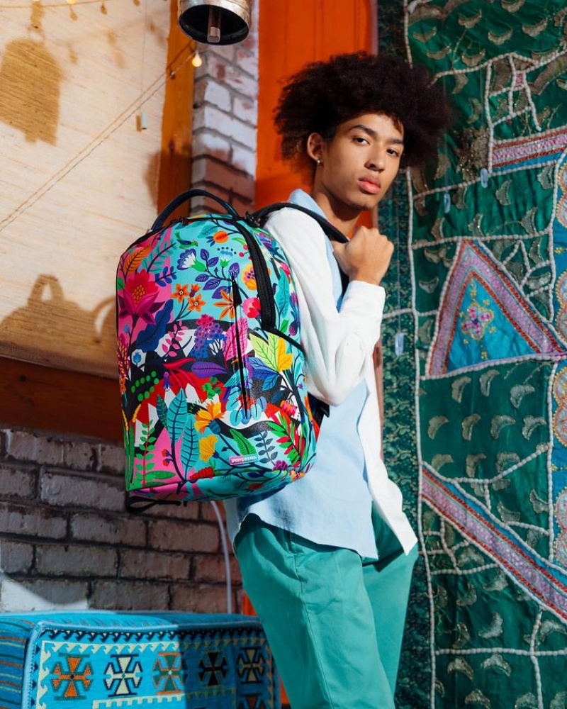 Multicolor Men's Sprayground Avant Garden Backpacks | VOEA18706