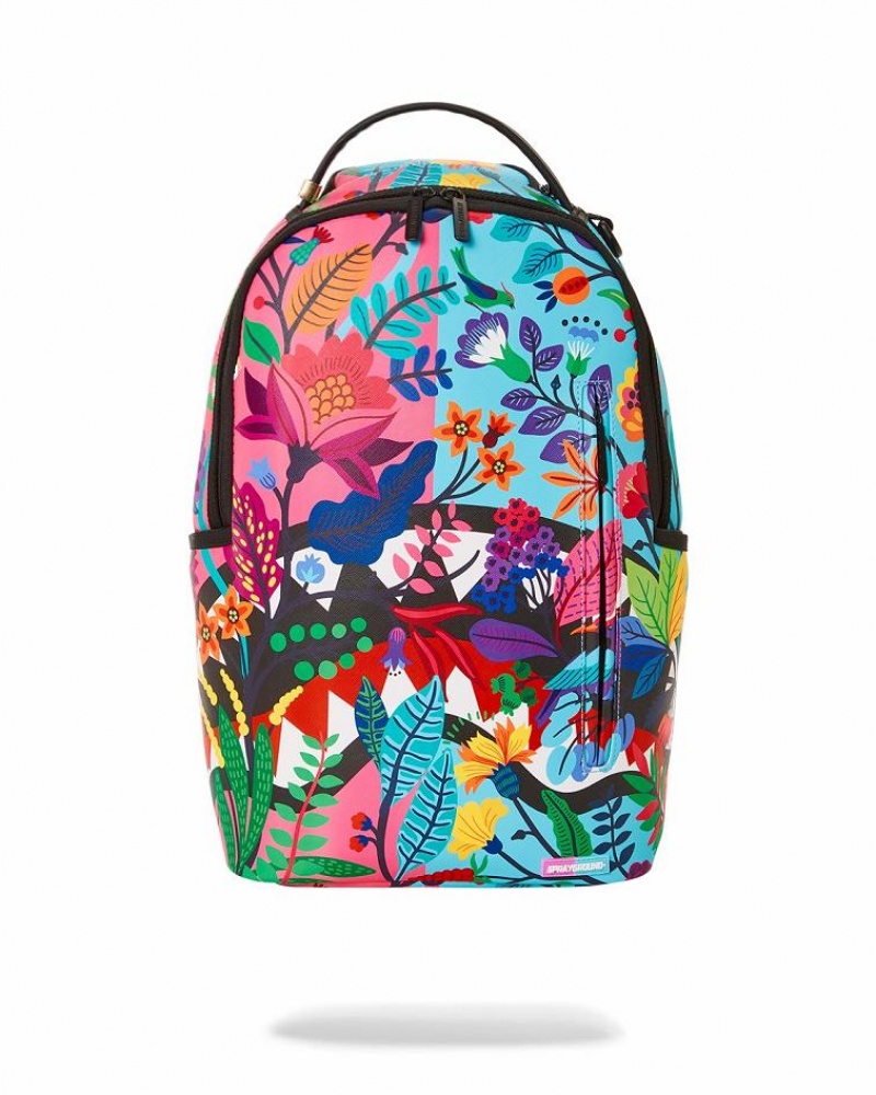 Multicolor Men\'s Sprayground Avant Garden Backpacks | VOEA18706