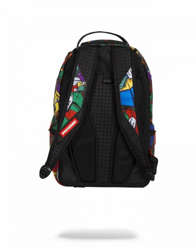 Multicolor Men's Sprayground Bad Santa Backpacks | DOXU65429