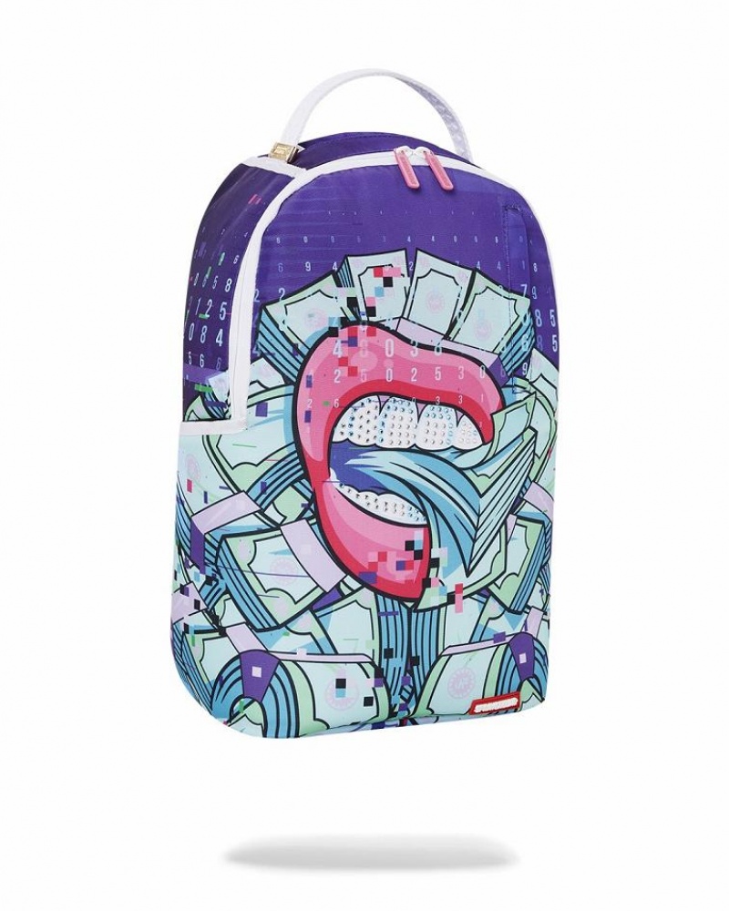 Multicolor Men's Sprayground Breakfa$t Backpacks | CGVR65297