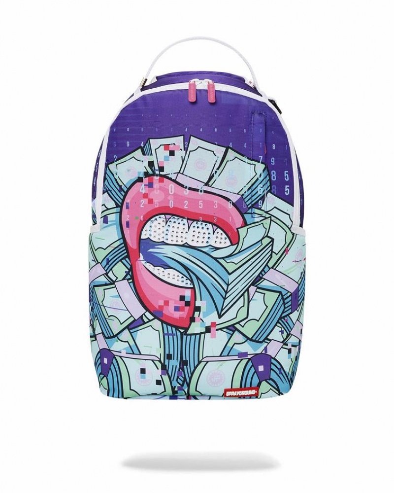 Multicolor Men\'s Sprayground Breakfa$t Backpacks | CGVR65297