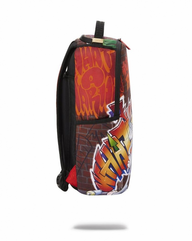 Multicolor Men's Sprayground Bugs Master Carrots Backpacks | FZVO50214