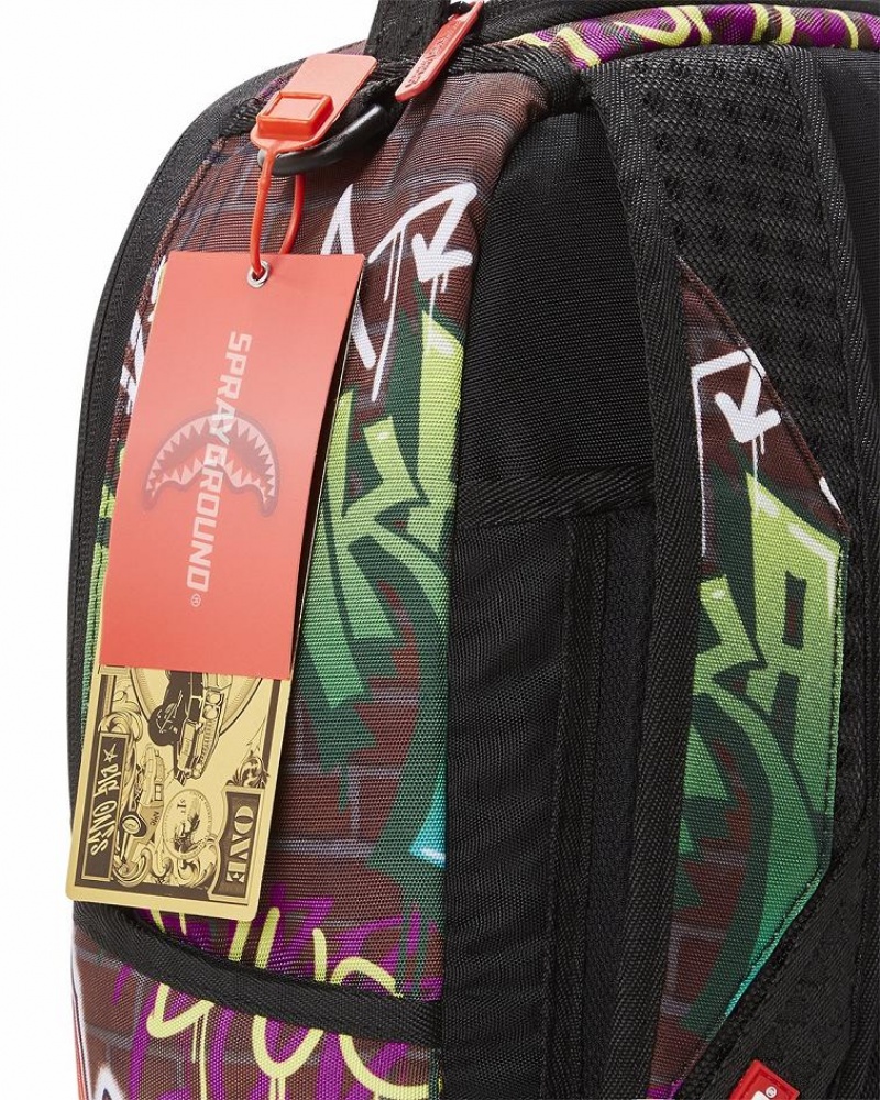 Multicolor Men's Sprayground Bugs Master Carrots Backpacks | FZVO50214