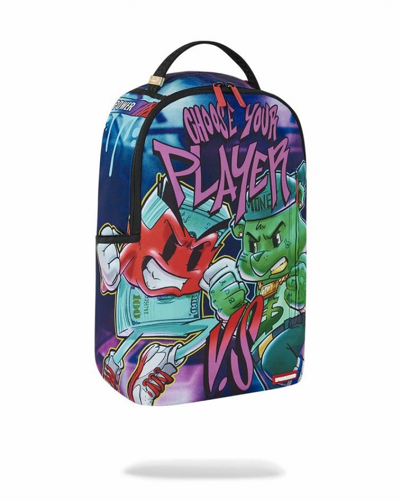 Multicolor Men's Sprayground Choose Your Player Backpacks | XMTO50398