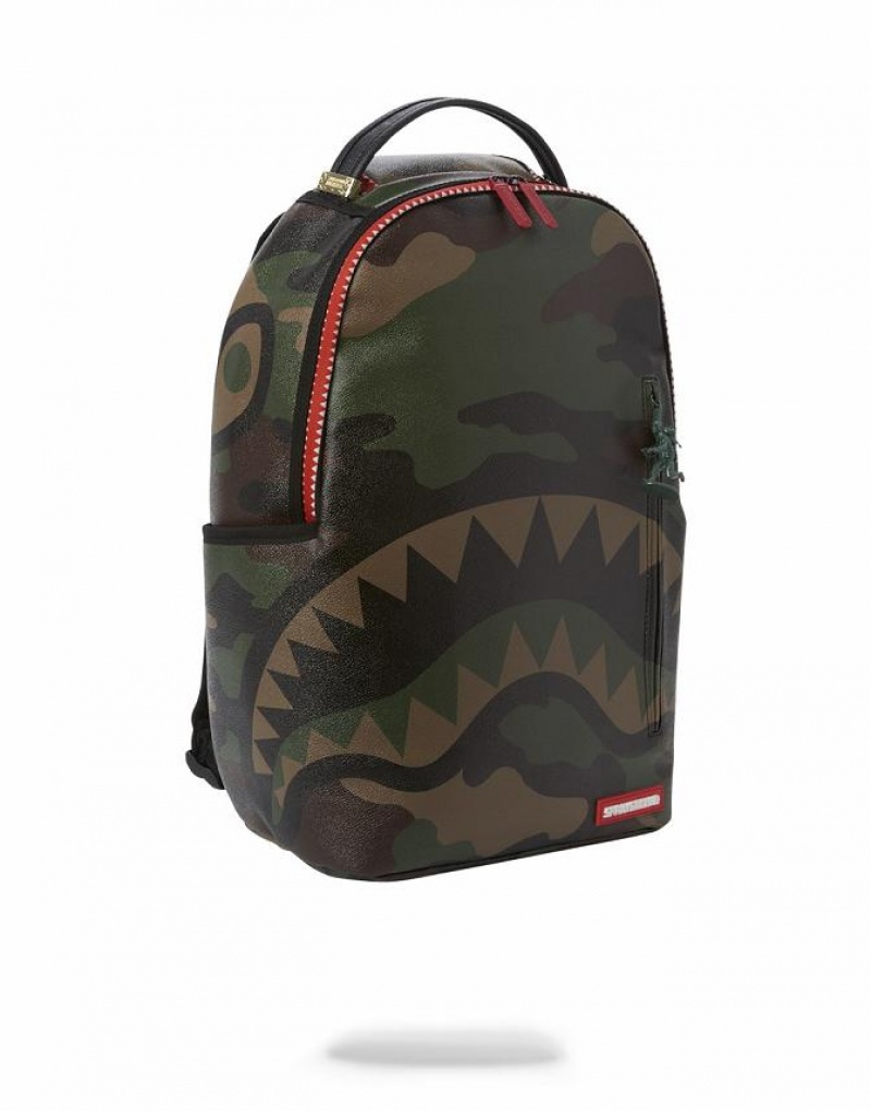 Multicolor Men's Sprayground Commando Backpacks | GPYZ84936