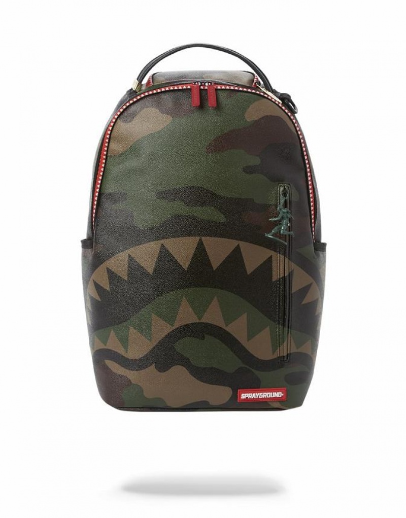 Multicolor Men\'s Sprayground Commando Backpacks | GPYZ84936