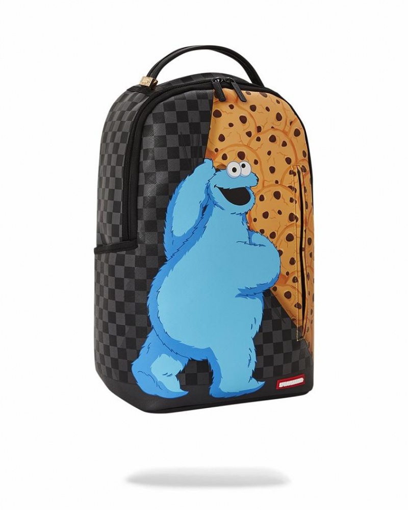 Multicolor Men's Sprayground Cookie Monster Reveal Backpacks | LAWD59418