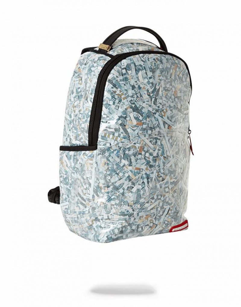 Multicolor Men's Sprayground Counterfeit Backpacks | DTIY47683