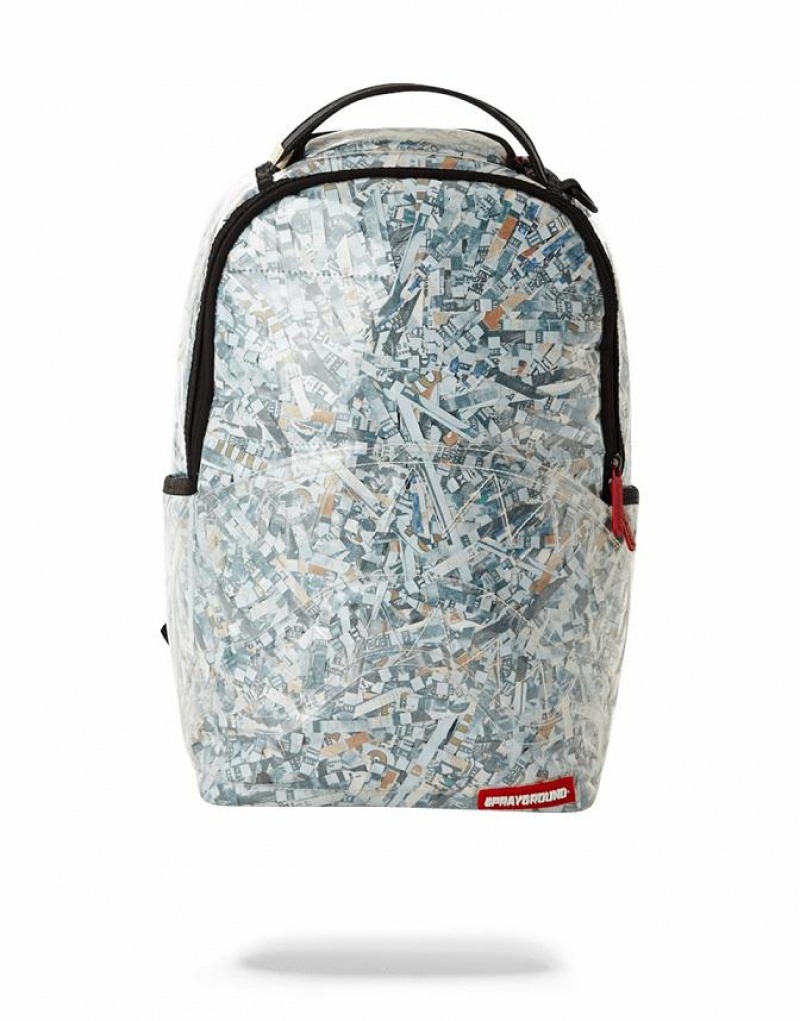 Multicolor Men\'s Sprayground Counterfeit Backpacks | DTIY47683