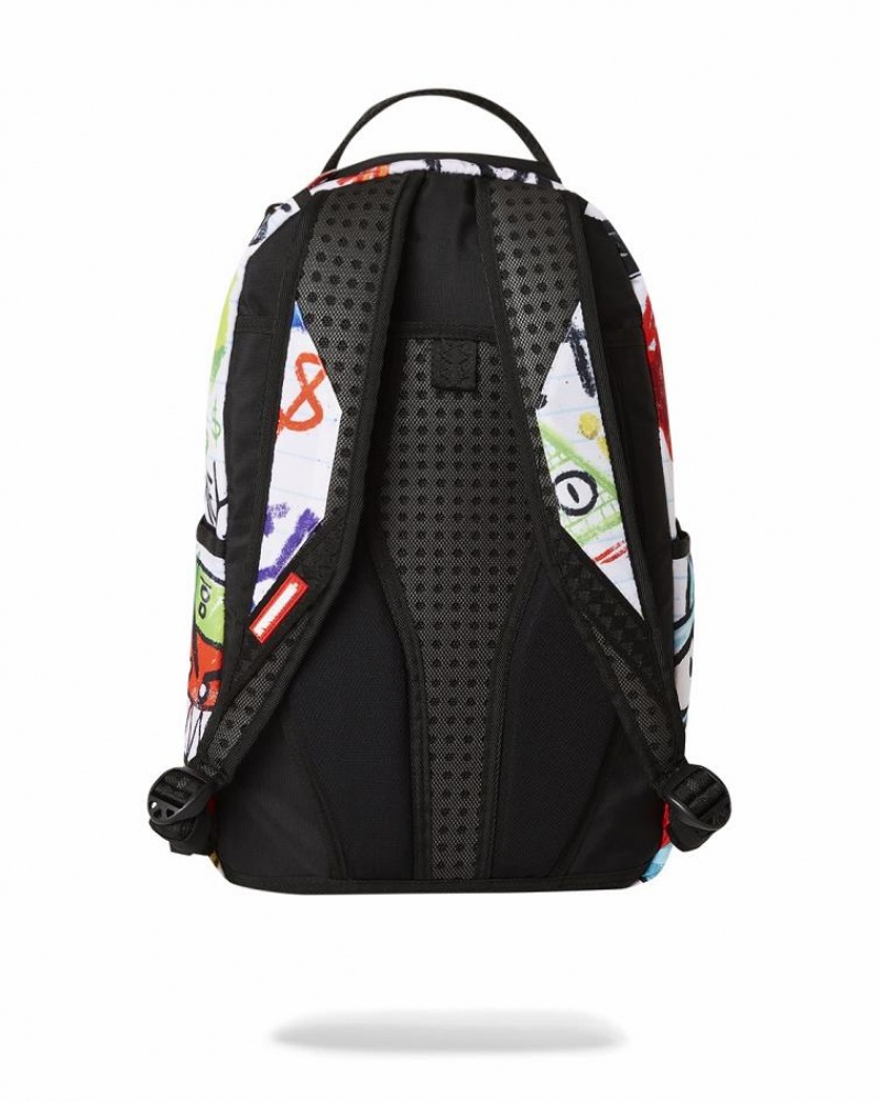 Multicolor Men's Sprayground Crunch Time Backpacks | YLIO02137