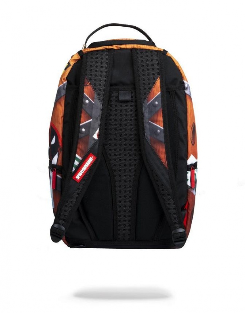 Multicolor Men's Sprayground Deadpool Overnight Express Backpacks | QKNE79124