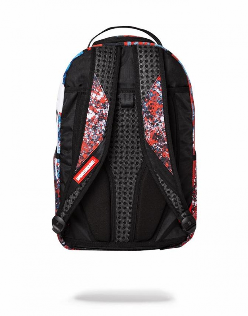 Multicolor Men's Sprayground Deadpool Painting Deadpool Backpacks | FGMC30951