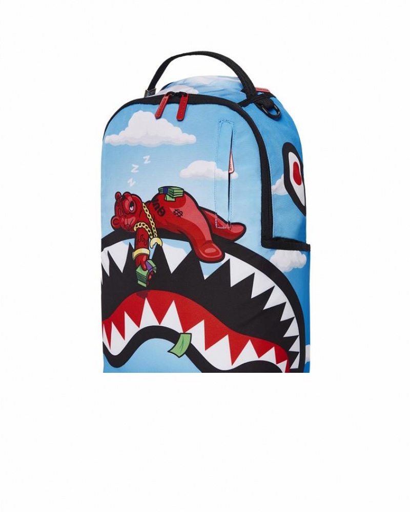 Multicolor Men's Sprayground Diablo Money Dreams Backpacks | PKHD67415