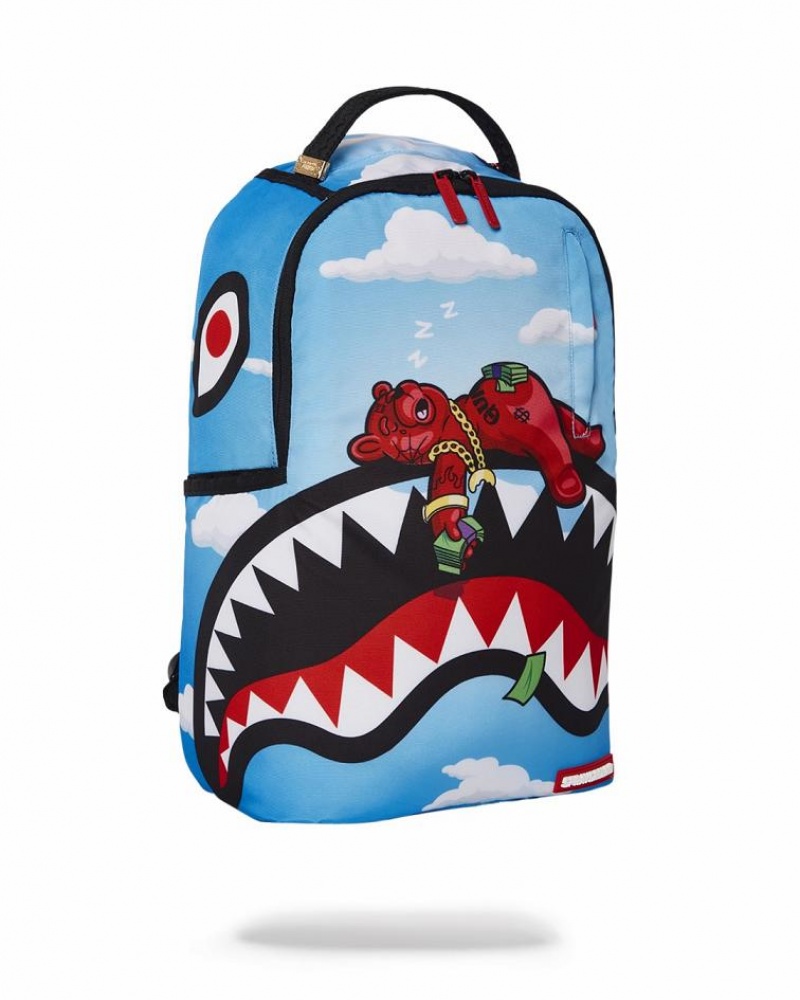 Multicolor Men's Sprayground Diablo Money Dreams Backpacks | PKHD67415