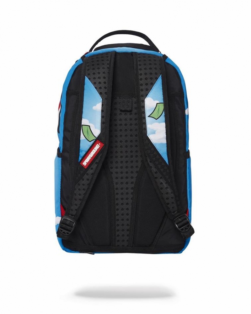 Multicolor Men's Sprayground Diablo Money Dreams Backpacks | PKHD67415