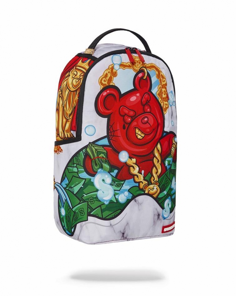 Multicolor Men's Sprayground Diablo Money Dip Backpacks | CQFN89241