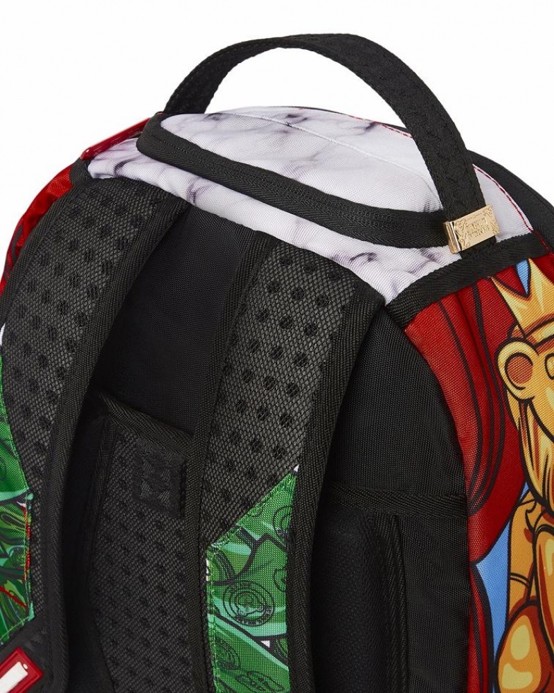 Multicolor Men's Sprayground Diablo Money Dip Backpacks | CQFN89241