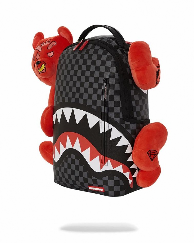 Multicolor Men's Sprayground Diablo Plush Wraparound Backpacks | HQPY13502