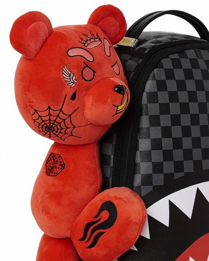 Multicolor Men's Sprayground Diablo Plush Wraparound Backpacks | HQPY13502