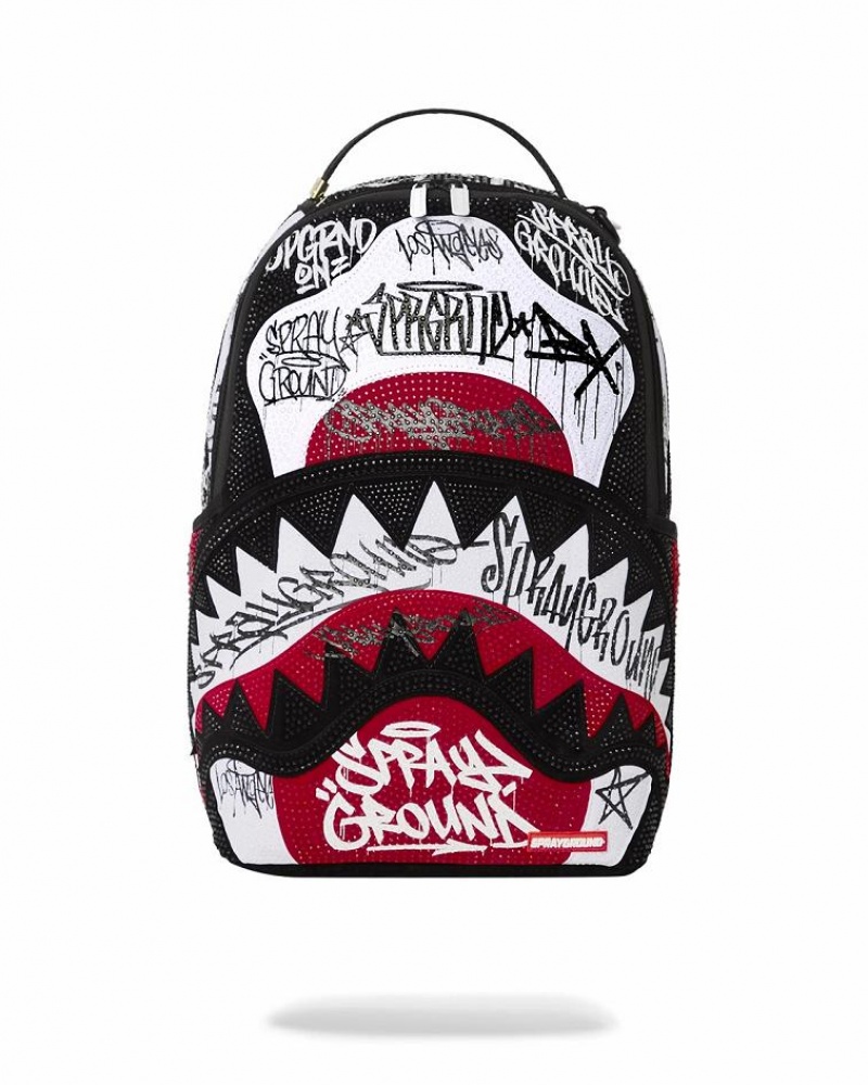 Multicolor Men's Sprayground Diamond District Backpacks | XQOM24786