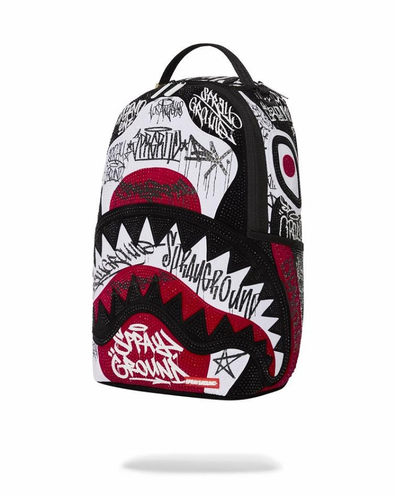 Multicolor Men's Sprayground Diamond District Backpacks | XQOM24786