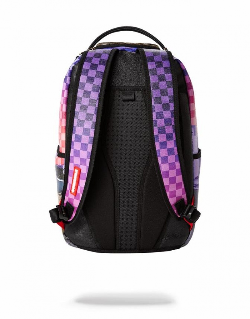 Multicolor Men's Sprayground Dope Bag Dealer Backpacks | ECIW62387