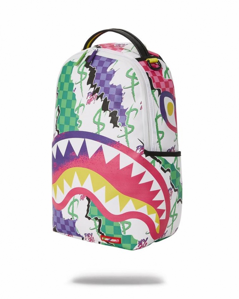 Multicolor Men's Sprayground Dreamy Technicolor Backpacks | OFJT12536