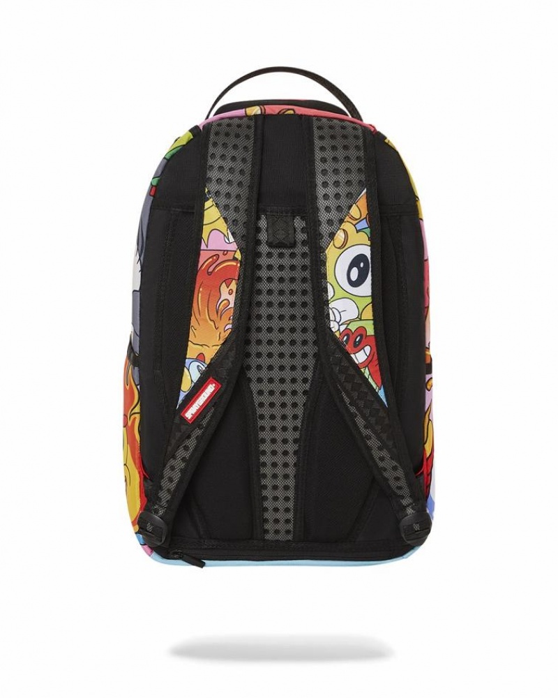 Multicolor Men's Sprayground Early Dazed Backpacks | MPWO47201