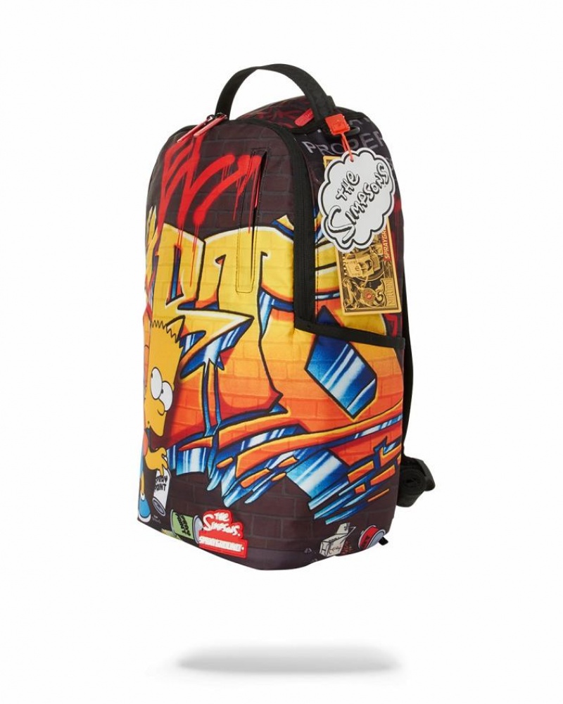 Multicolor Men's Sprayground El Barto Backpacks | FWPR31472