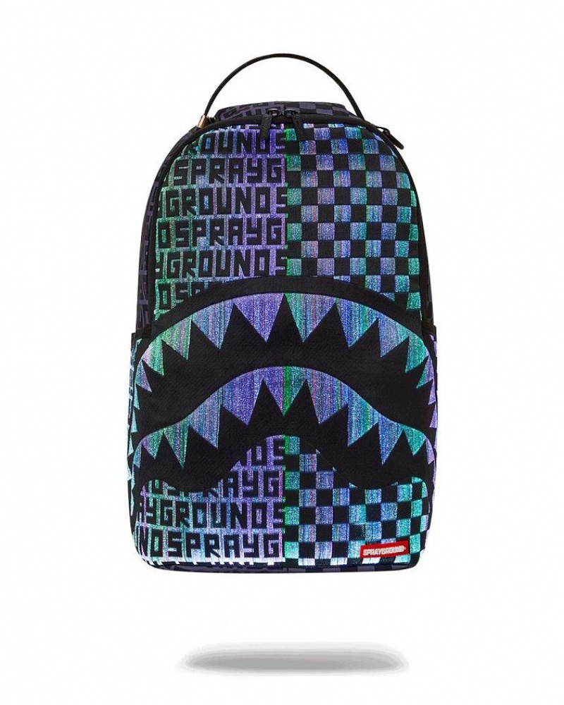 Multicolor Men\'s Sprayground Fiber Optic Lightshow Backpacks | QJYP06547