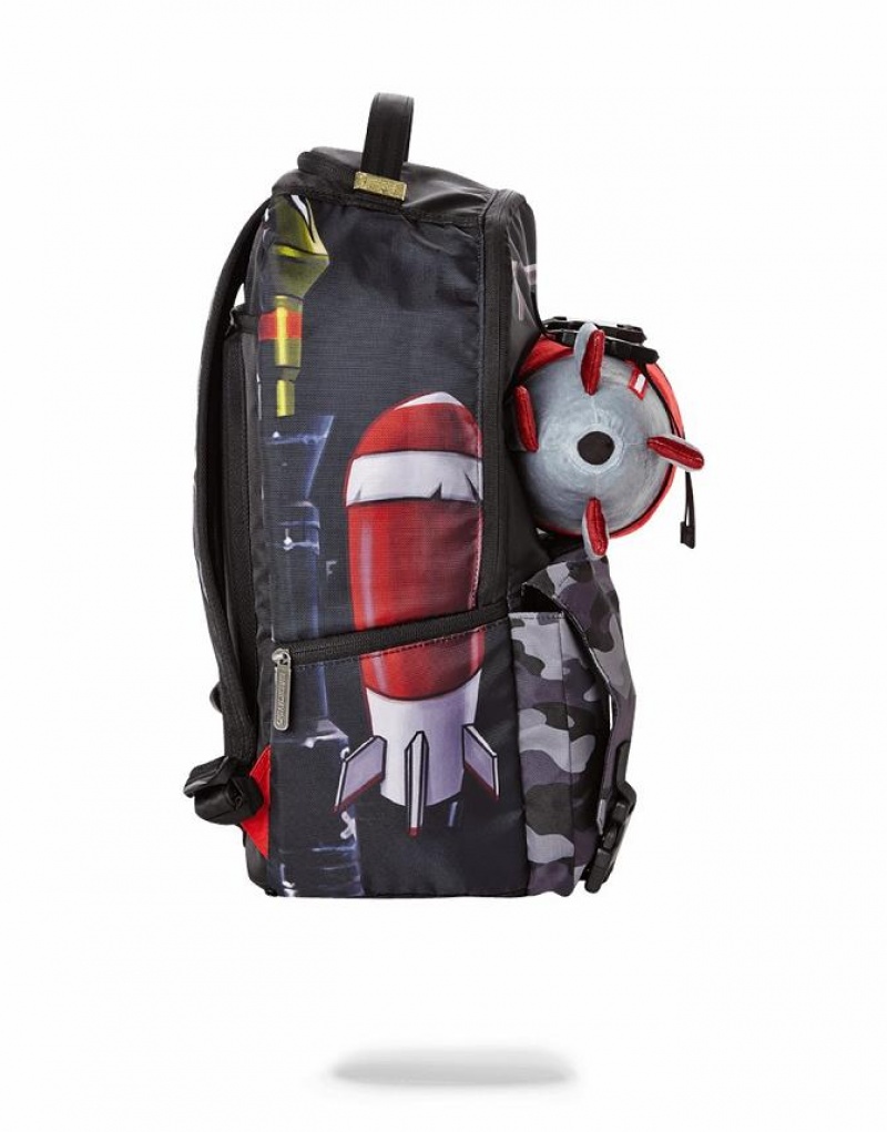 Multicolor Men's Sprayground Fortnite Back Up Plan Backpacks | GUFB03796