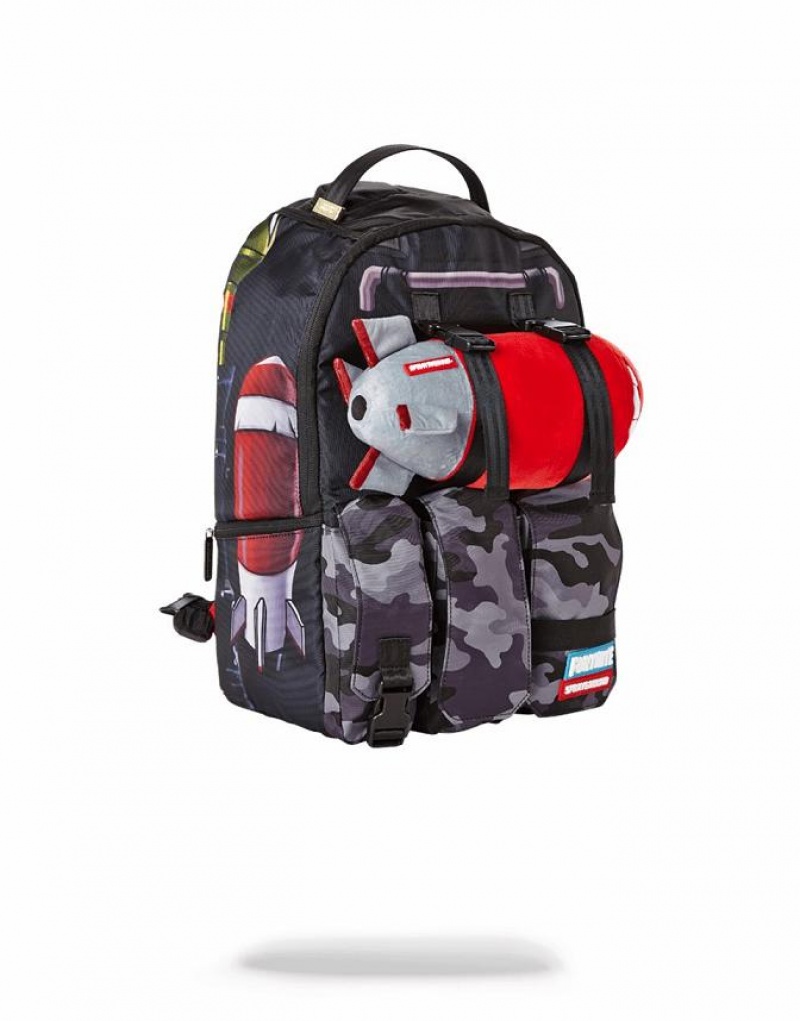 Multicolor Men\'s Sprayground Fortnite Back Up Plan Backpacks | GUFB03796