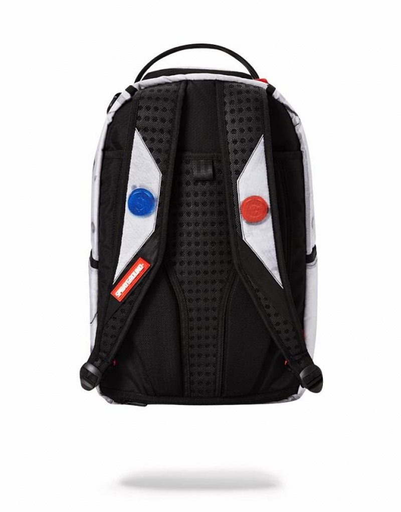 Multicolor Men's Sprayground Game Over Shark Backpacks | RFEG49083