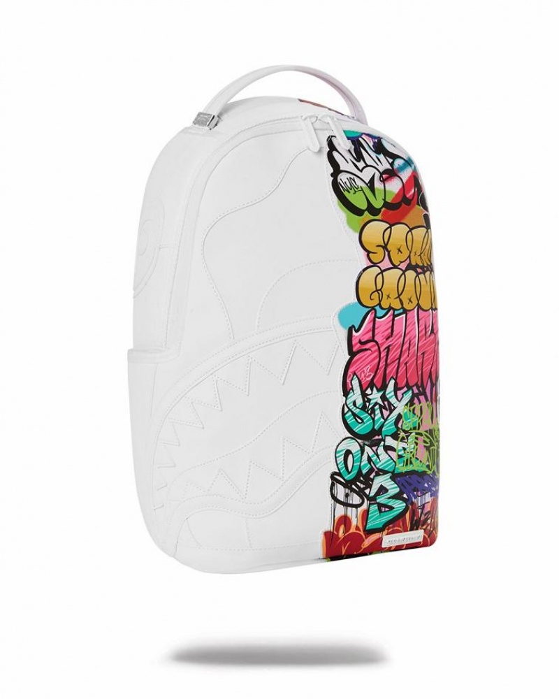 Multicolor Men's Sprayground Half Graff Backpacks | PJLK69130