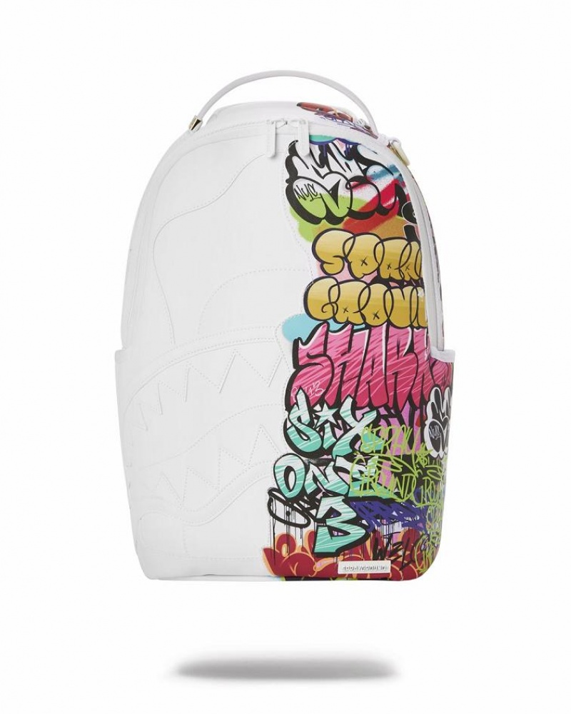 Multicolor Men\'s Sprayground Half Graff Backpacks | PJLK69130