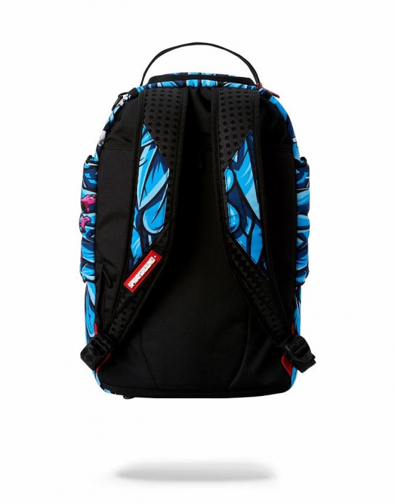 Multicolor Men's Sprayground Hang In There Backpacks | FSPE63801