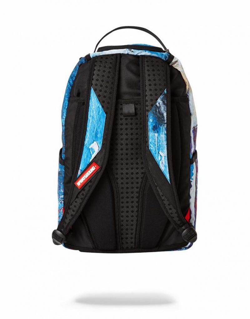 Multicolor Men's Sprayground Have A Sharky Day Backpacks | CYZI16387