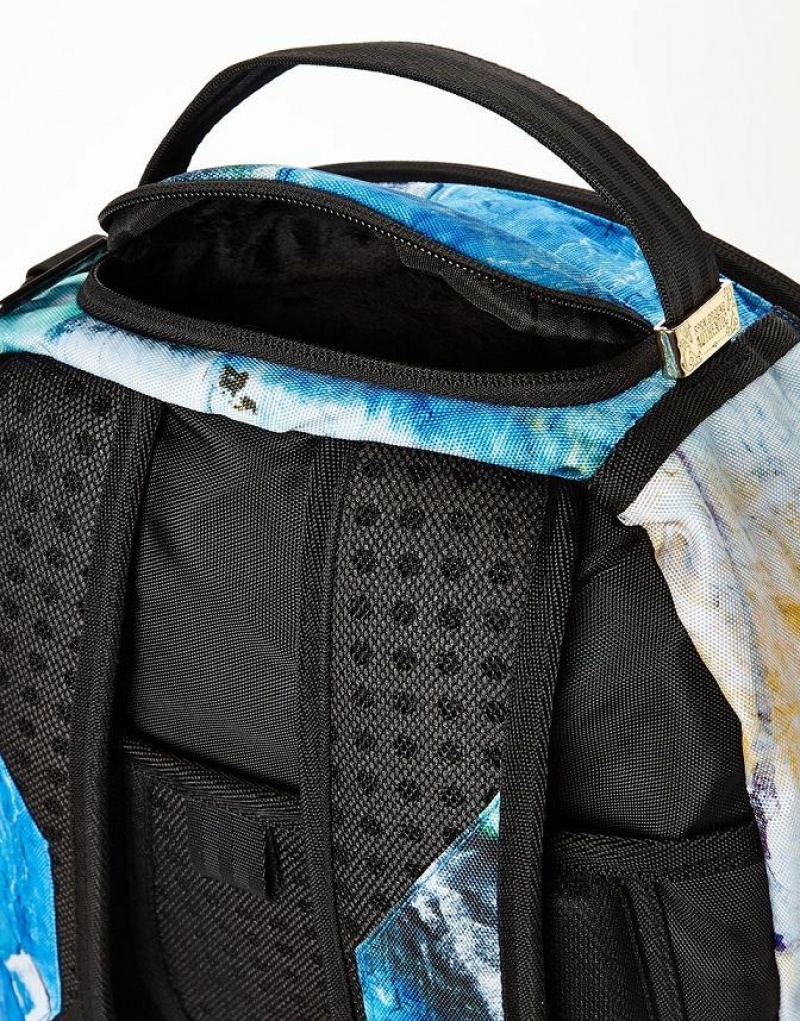 Multicolor Men's Sprayground Have A Sharky Day Backpacks | CYZI16387